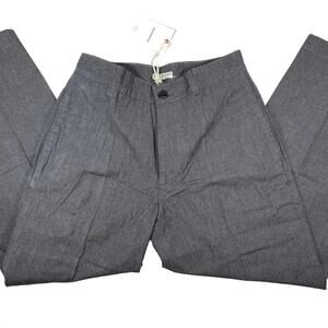 NEW KNICKERBOCKER men's preshrunk cotton plaid trousers in dark grey